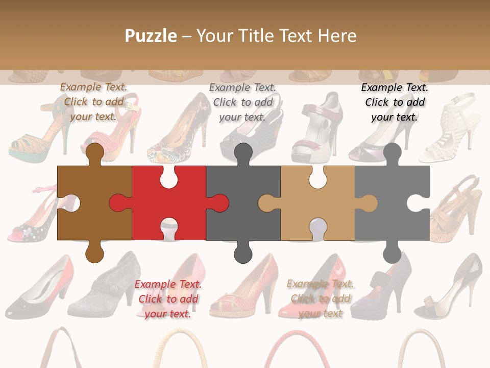 Ladies Shoes And Bags PowerPoint Template