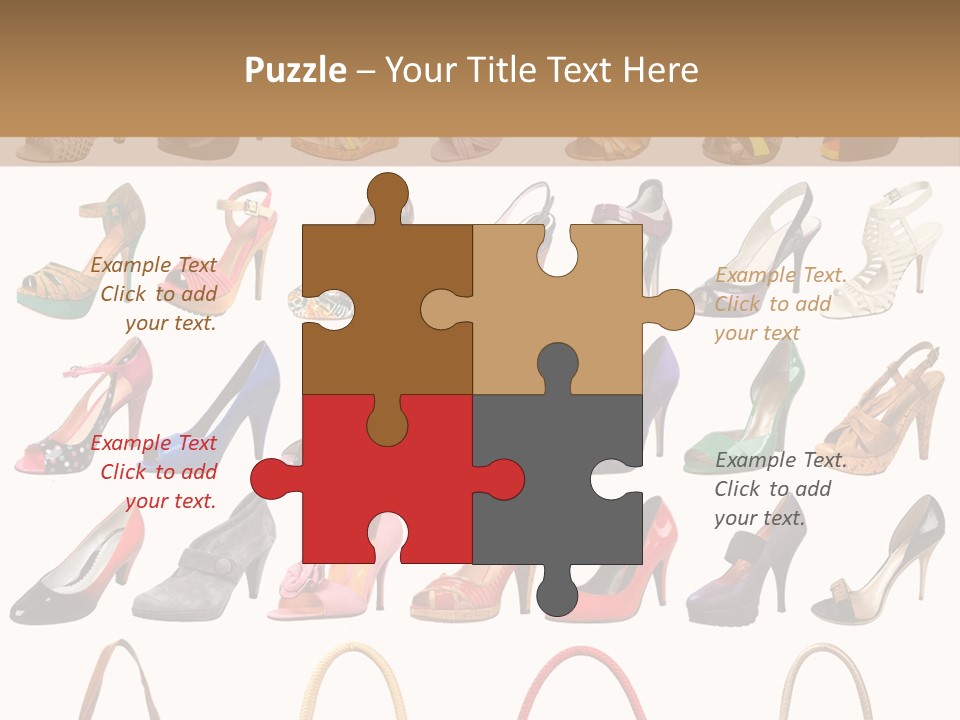 Ladies Shoes And Bags PowerPoint Template