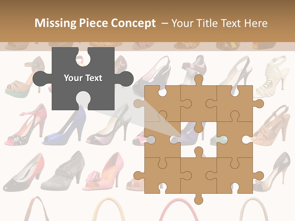 Ladies Shoes And Bags PowerPoint Template
