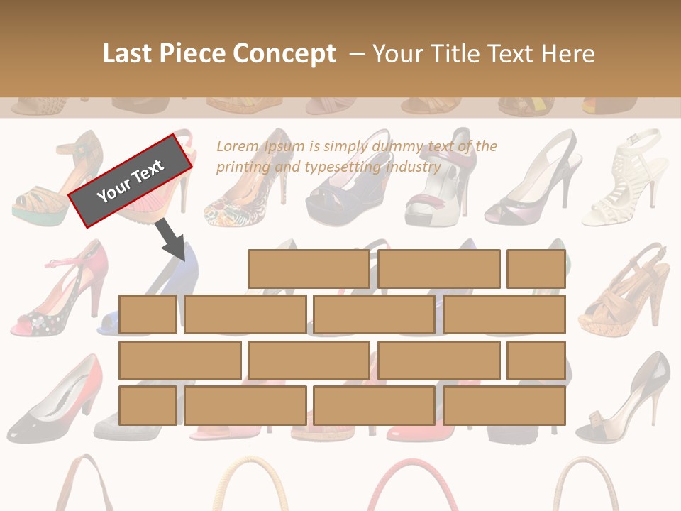 Ladies Shoes And Bags PowerPoint Template
