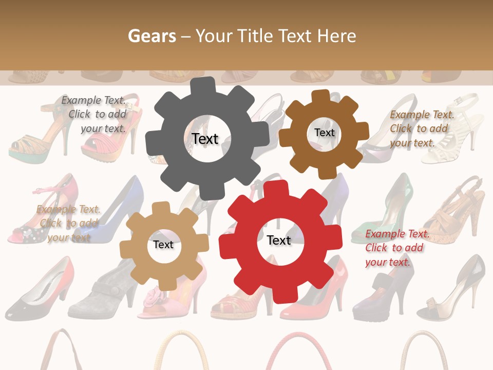Ladies Shoes And Bags PowerPoint Template