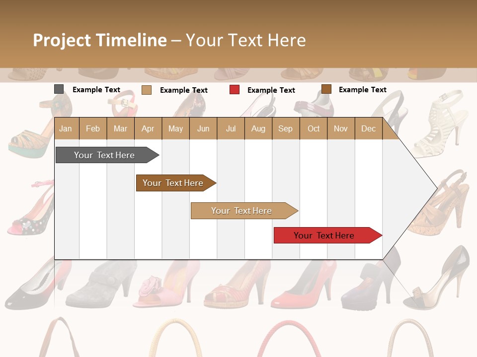 Ladies Shoes And Bags PowerPoint Template