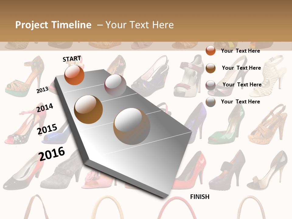 Ladies Shoes And Bags PowerPoint Template