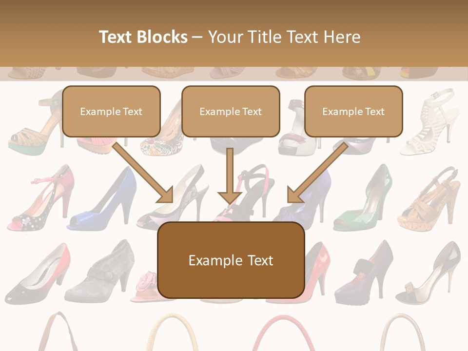 Ladies Shoes And Bags PowerPoint Template