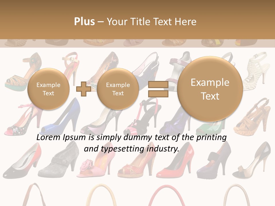 Ladies Shoes And Bags PowerPoint Template