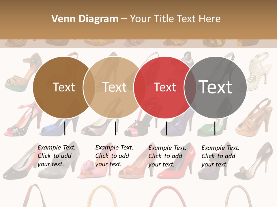 Ladies Shoes And Bags PowerPoint Template