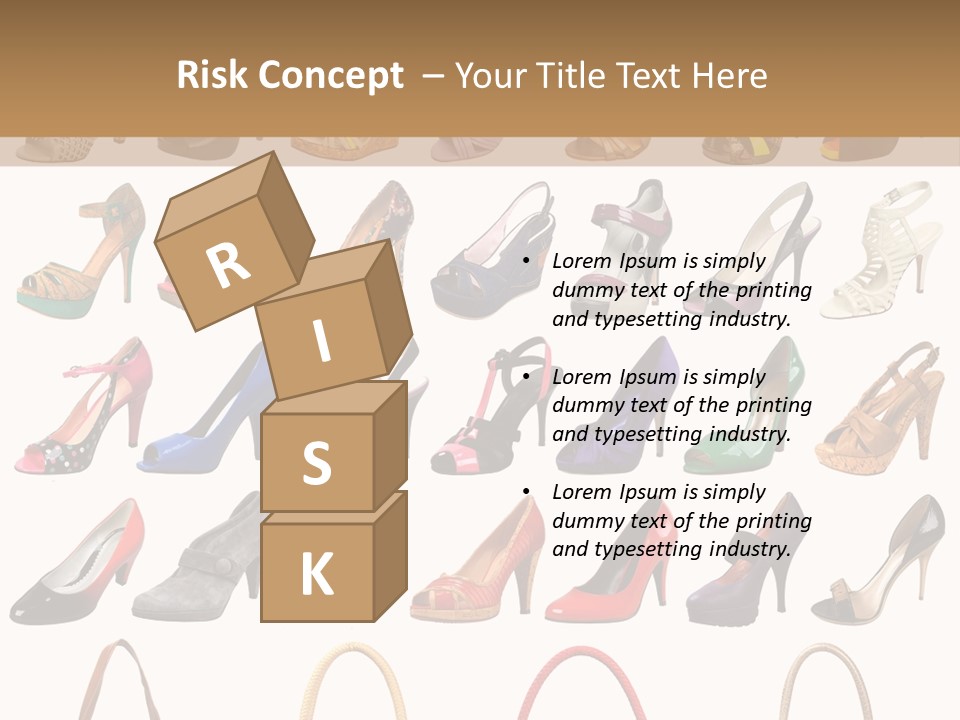 Ladies Shoes And Bags PowerPoint Template
