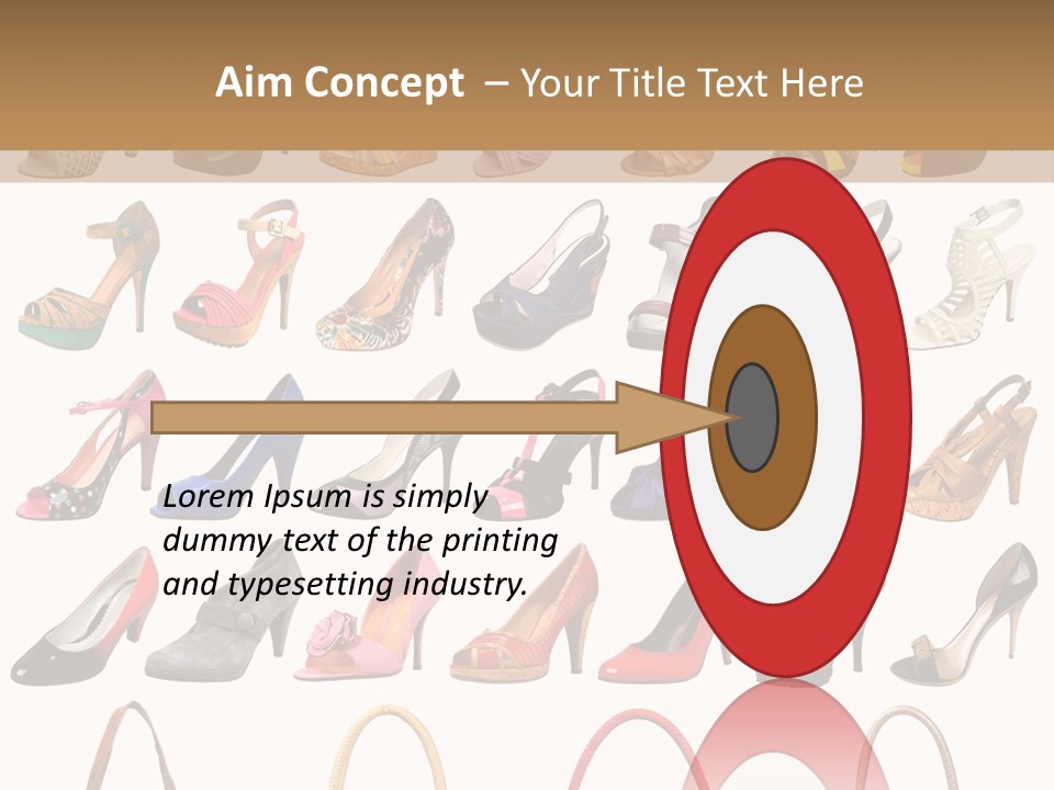 Ladies Shoes And Bags PowerPoint Template