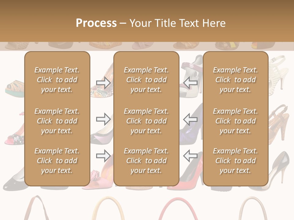 Ladies Shoes And Bags PowerPoint Template