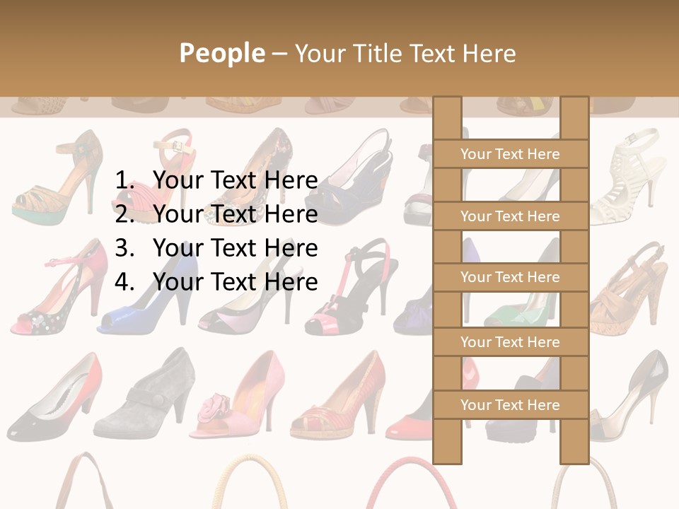 Ladies Shoes And Bags PowerPoint Template