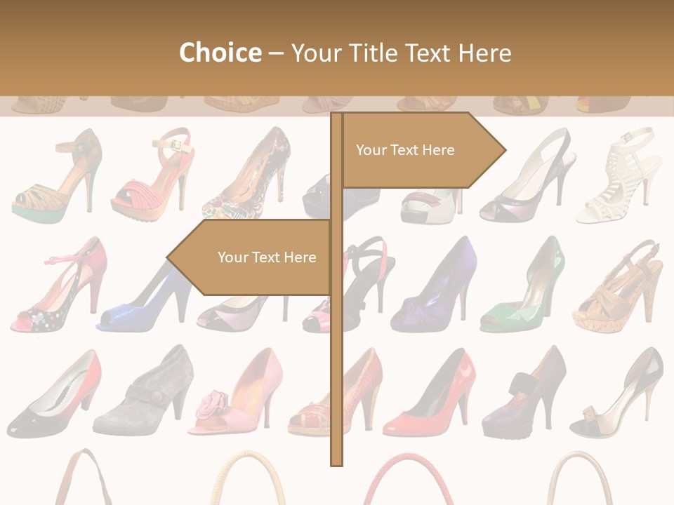 Ladies Shoes And Bags PowerPoint Template