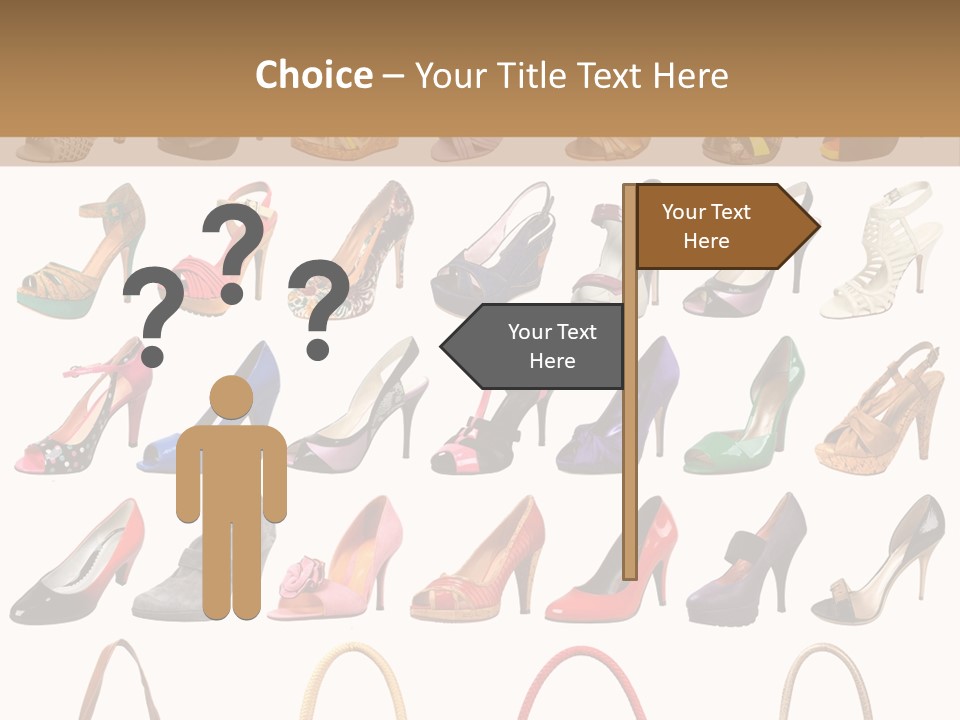 Ladies Shoes And Bags PowerPoint Template