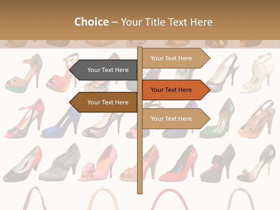 Ladies Shoes And Bags PowerPoint Template
