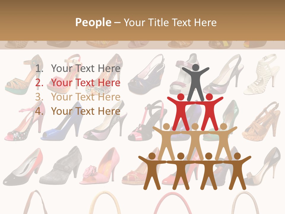 Ladies Shoes And Bags PowerPoint Template