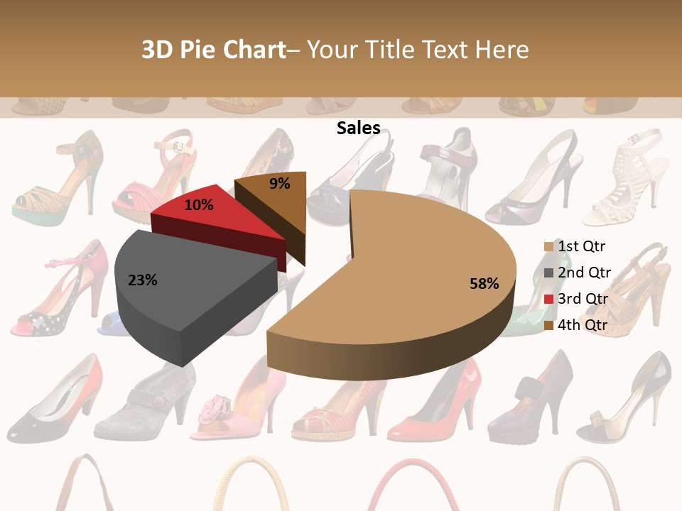 Ladies Shoes And Bags PowerPoint Template