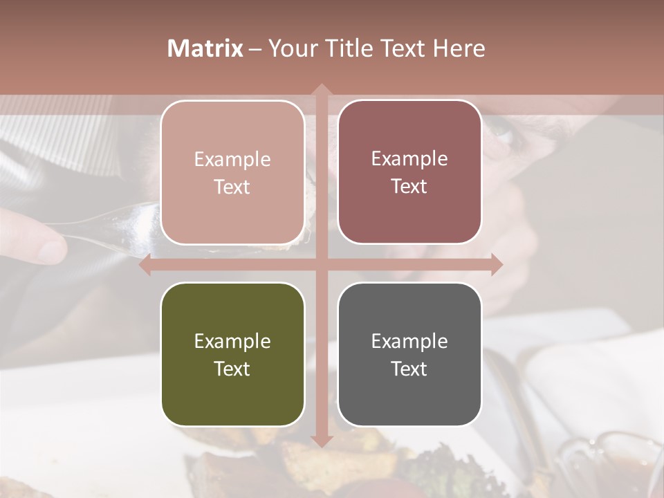 Gathering Objects Healthy PowerPoint Template