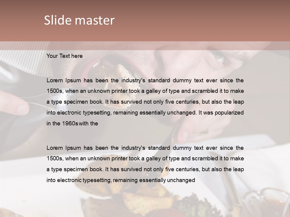 Gathering Objects Healthy PowerPoint Template