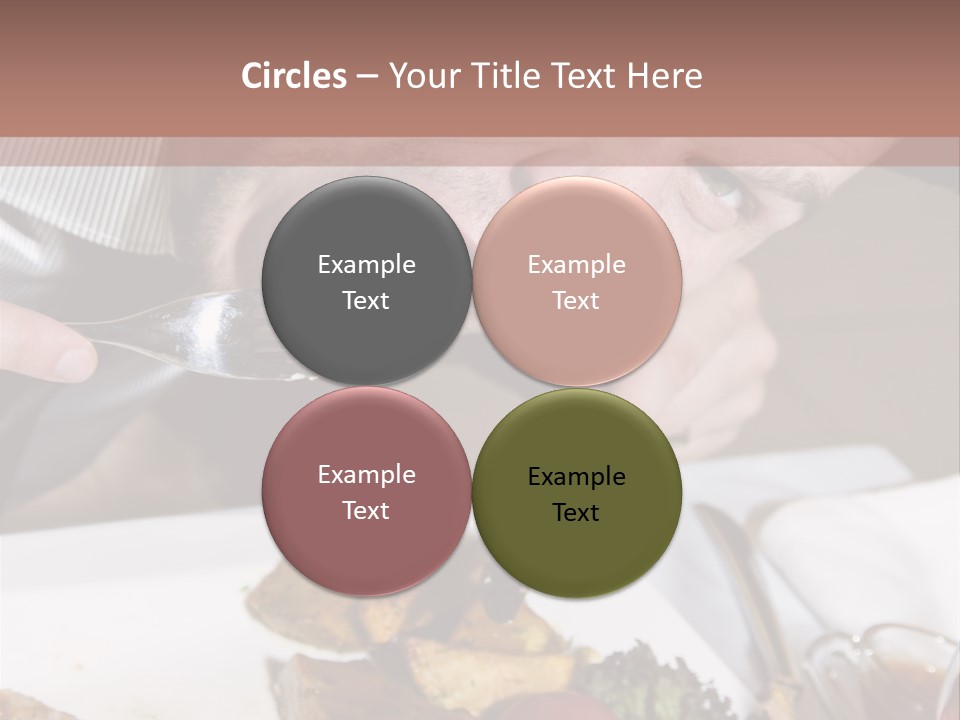 Gathering Objects Healthy PowerPoint Template