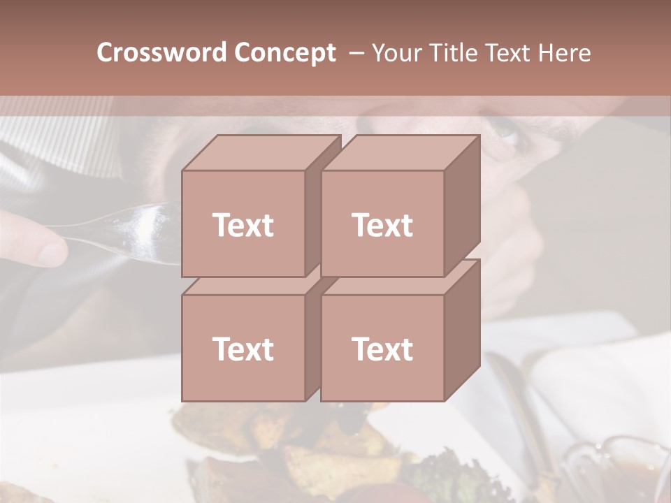Gathering Objects Healthy PowerPoint Template