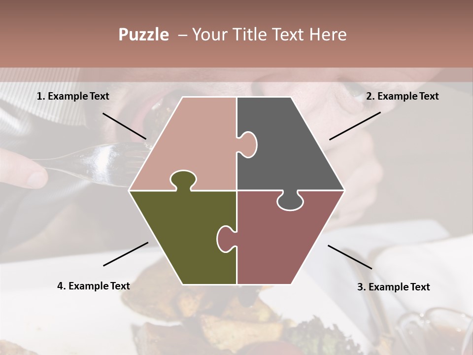 Gathering Objects Healthy PowerPoint Template