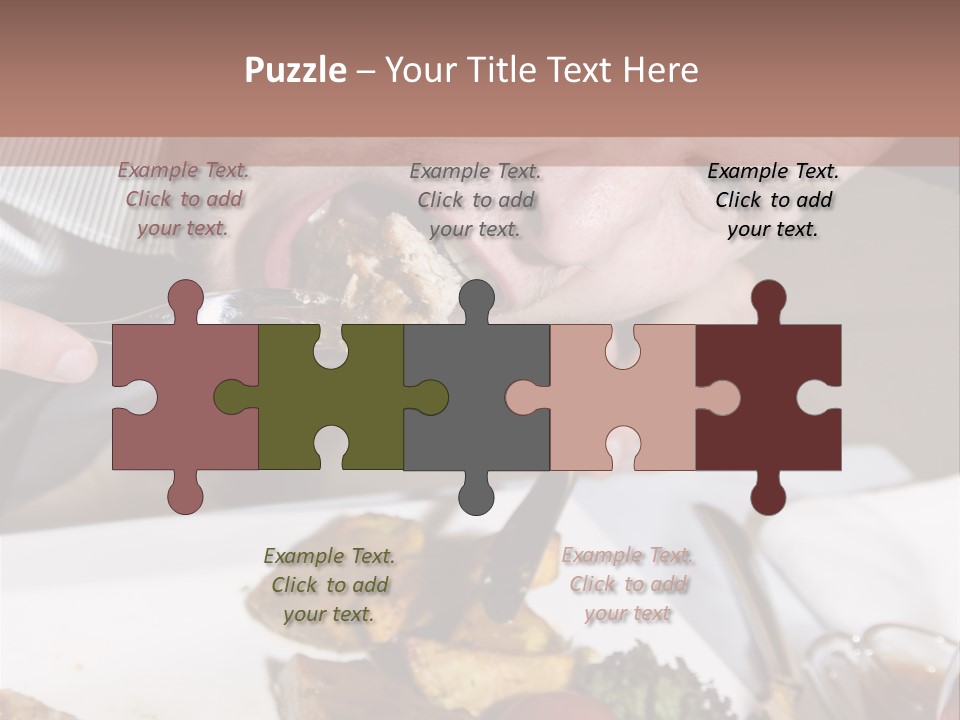 Gathering Objects Healthy PowerPoint Template