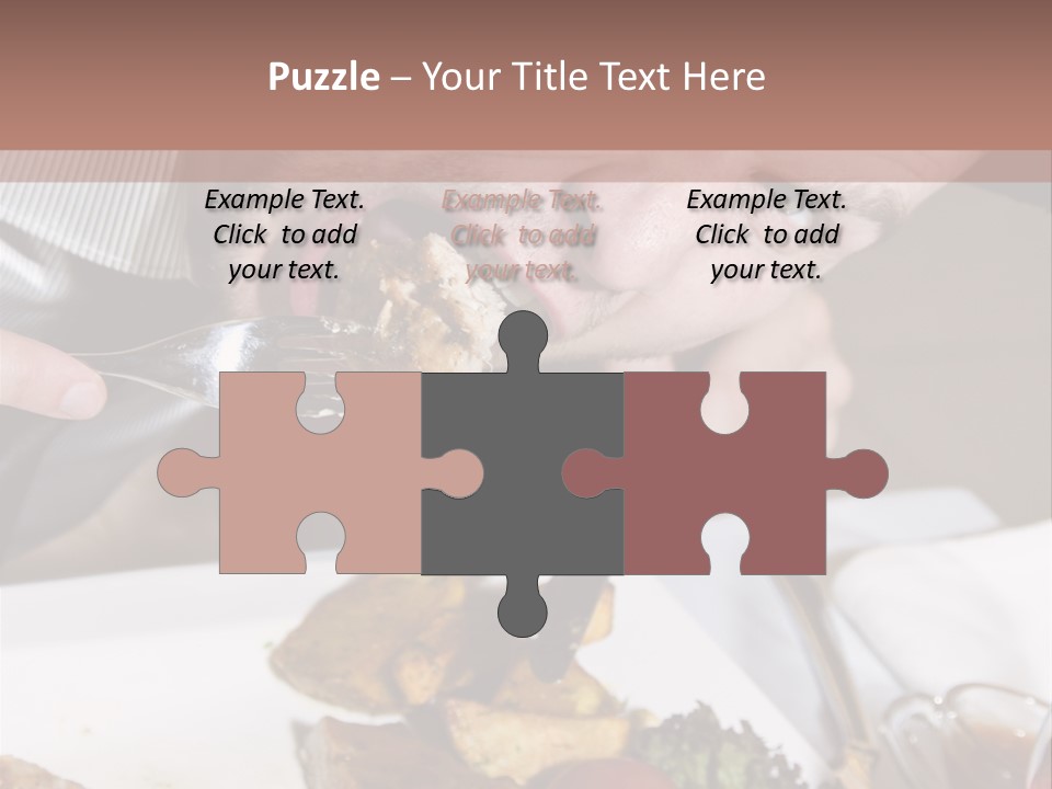 Gathering Objects Healthy PowerPoint Template