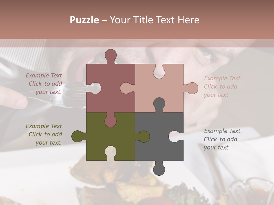 Gathering Objects Healthy PowerPoint Template
