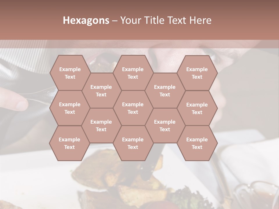 Gathering Objects Healthy PowerPoint Template