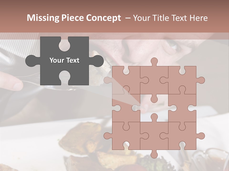 Gathering Objects Healthy PowerPoint Template