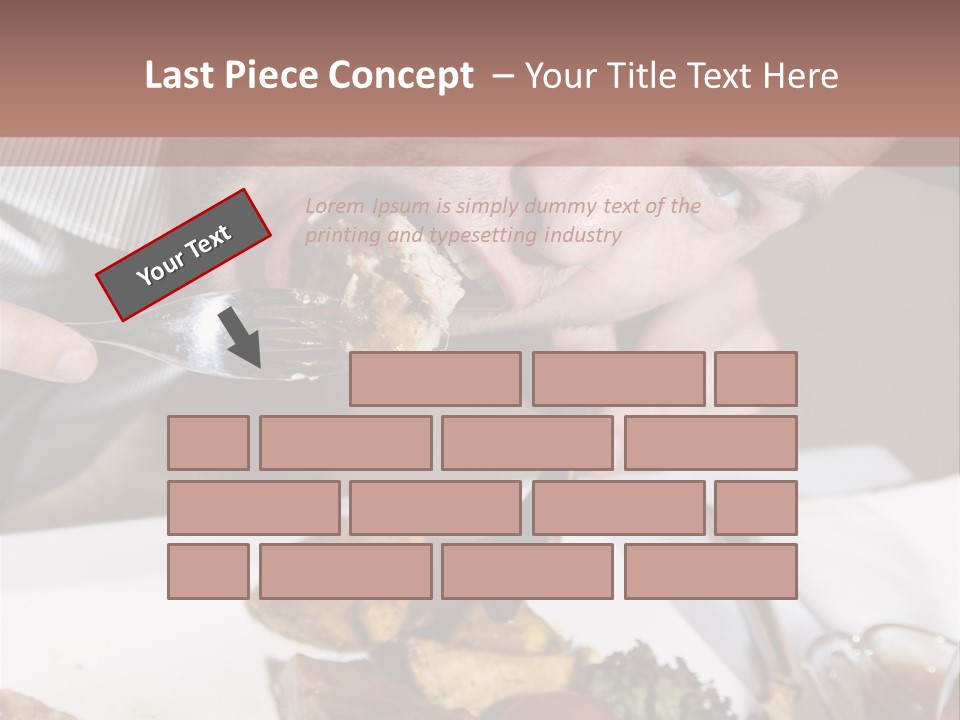 Gathering Objects Healthy PowerPoint Template