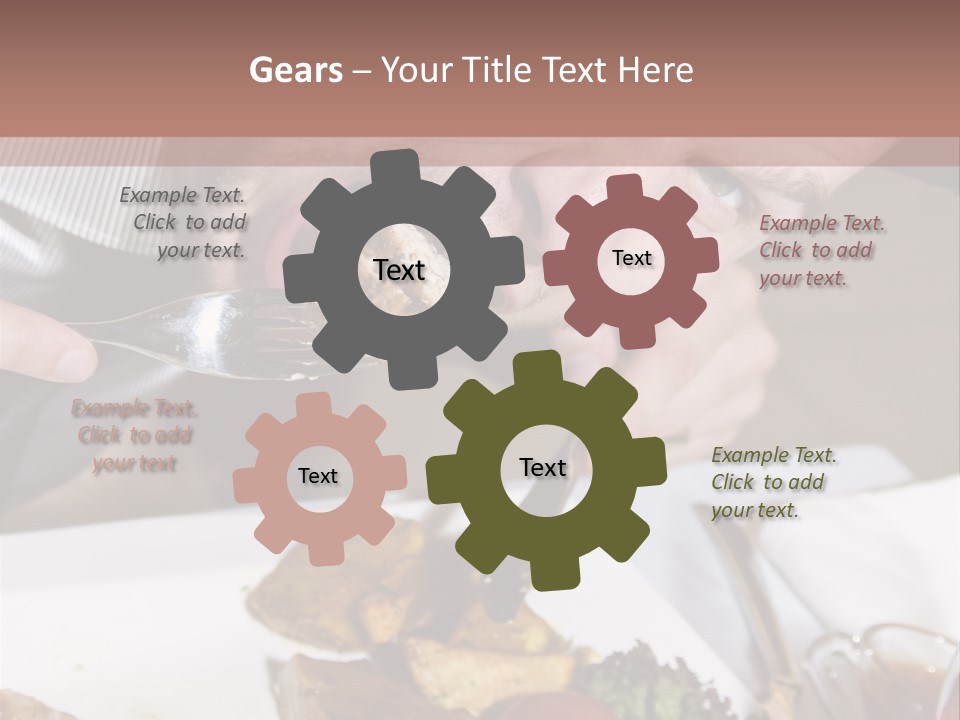 Gathering Objects Healthy PowerPoint Template