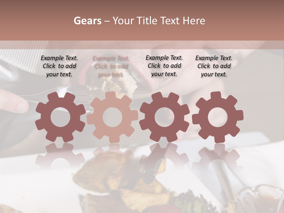 Gathering Objects Healthy PowerPoint Template