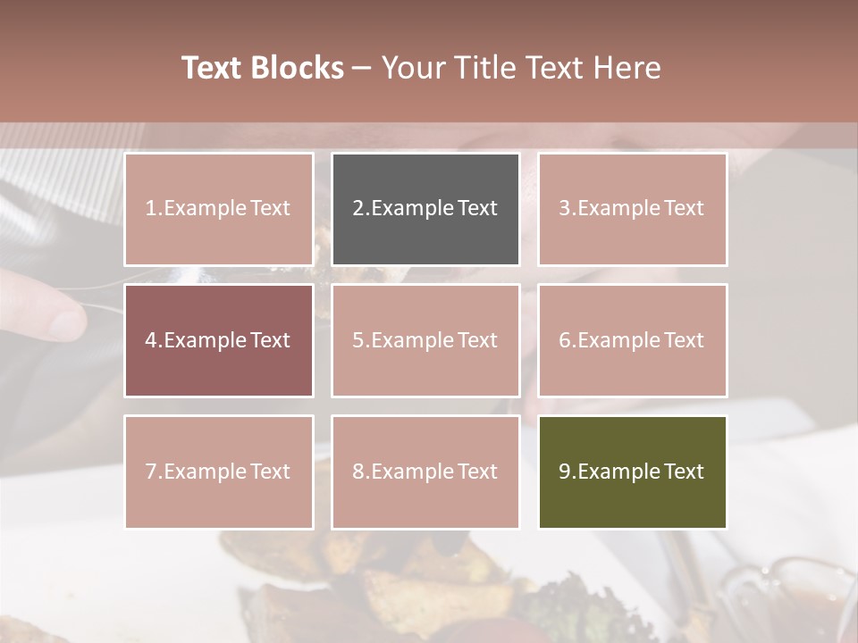 Gathering Objects Healthy PowerPoint Template