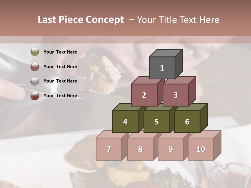 Gathering Objects Healthy PowerPoint Template
