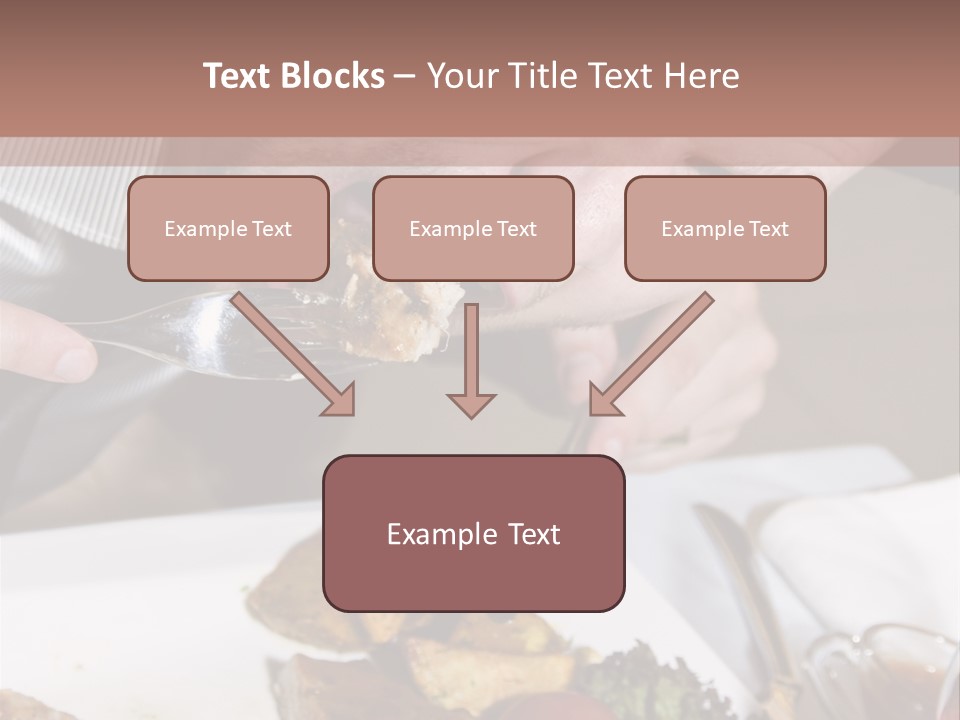 Gathering Objects Healthy PowerPoint Template