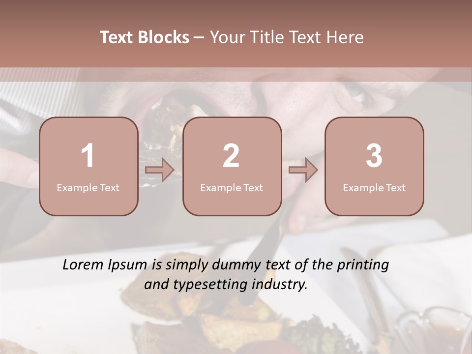 Gathering Objects Healthy PowerPoint Template