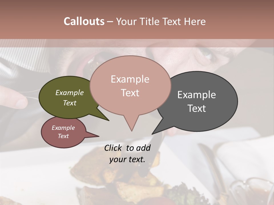 Gathering Objects Healthy PowerPoint Template