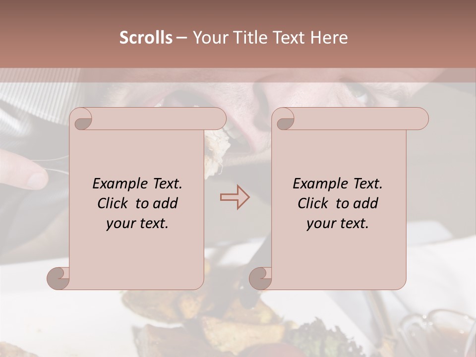 Gathering Objects Healthy PowerPoint Template