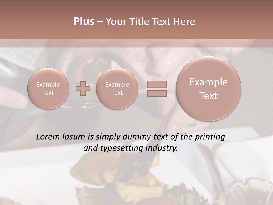 Gathering Objects Healthy PowerPoint Template