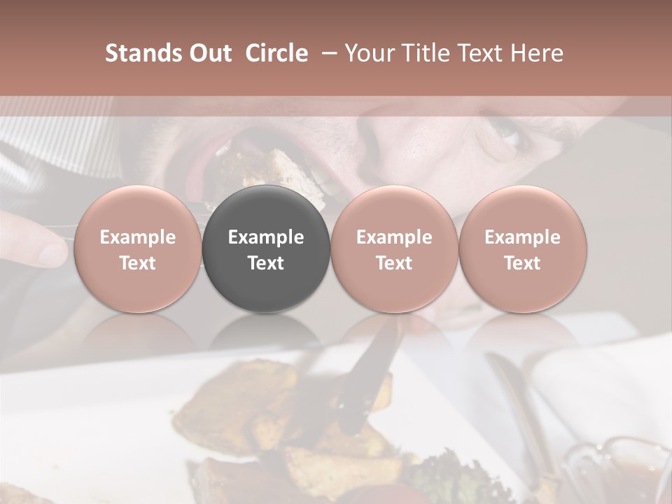 Gathering Objects Healthy PowerPoint Template