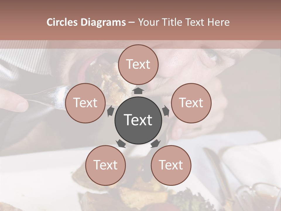 Gathering Objects Healthy PowerPoint Template