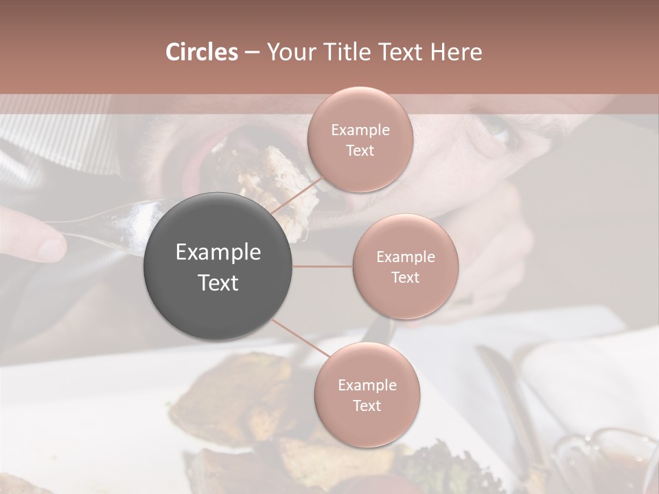 Gathering Objects Healthy PowerPoint Template