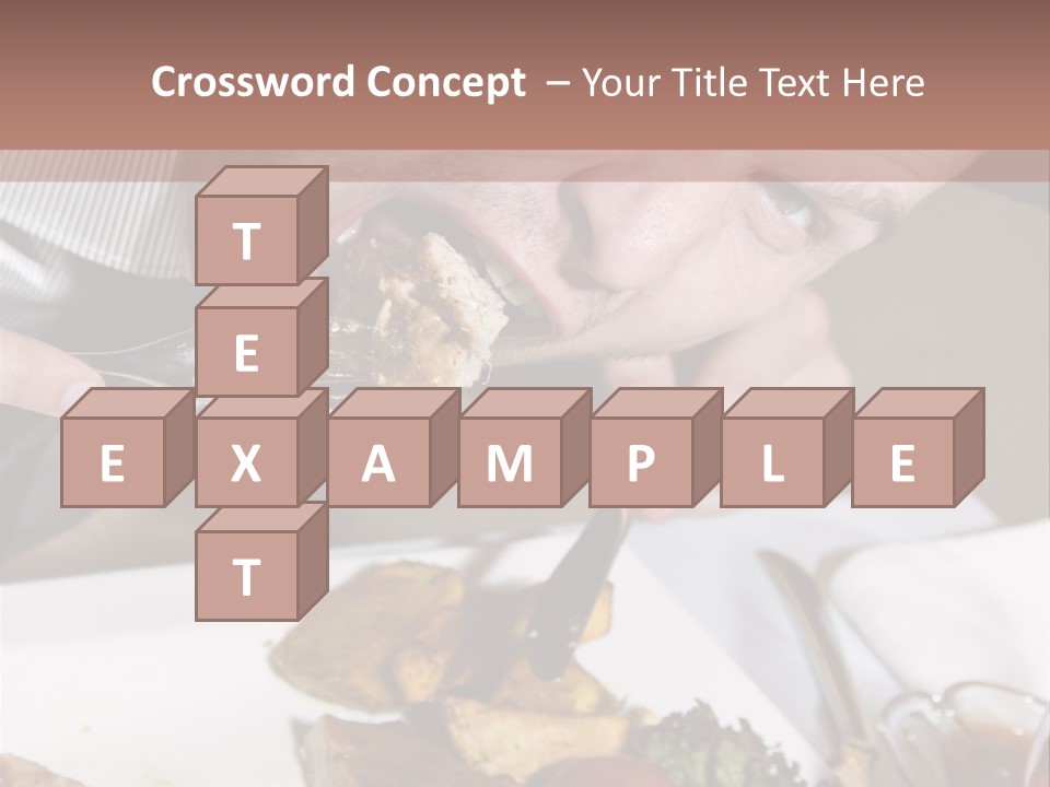 Gathering Objects Healthy PowerPoint Template
