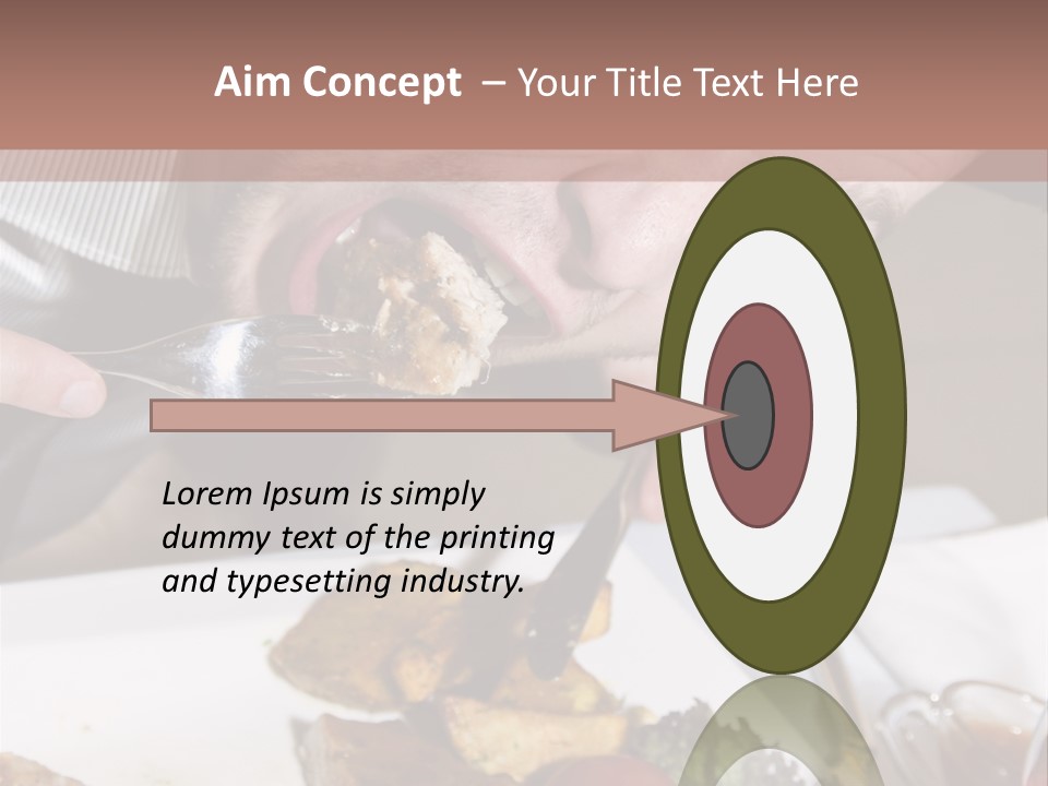 Gathering Objects Healthy PowerPoint Template