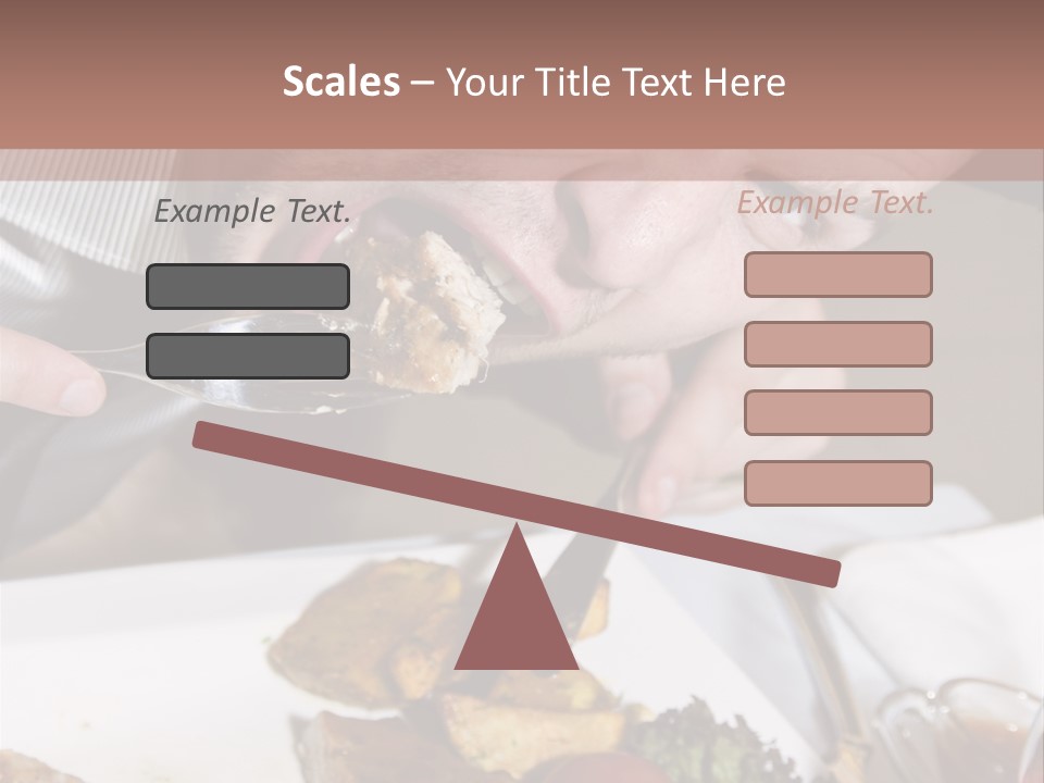 Gathering Objects Healthy PowerPoint Template