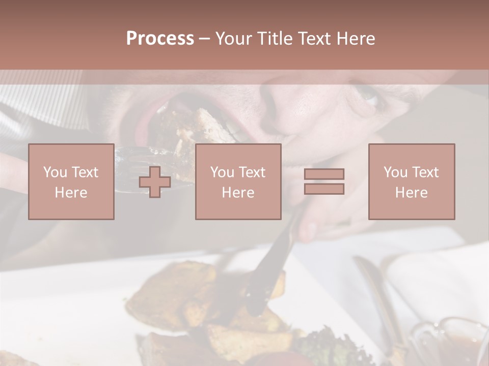 Gathering Objects Healthy PowerPoint Template