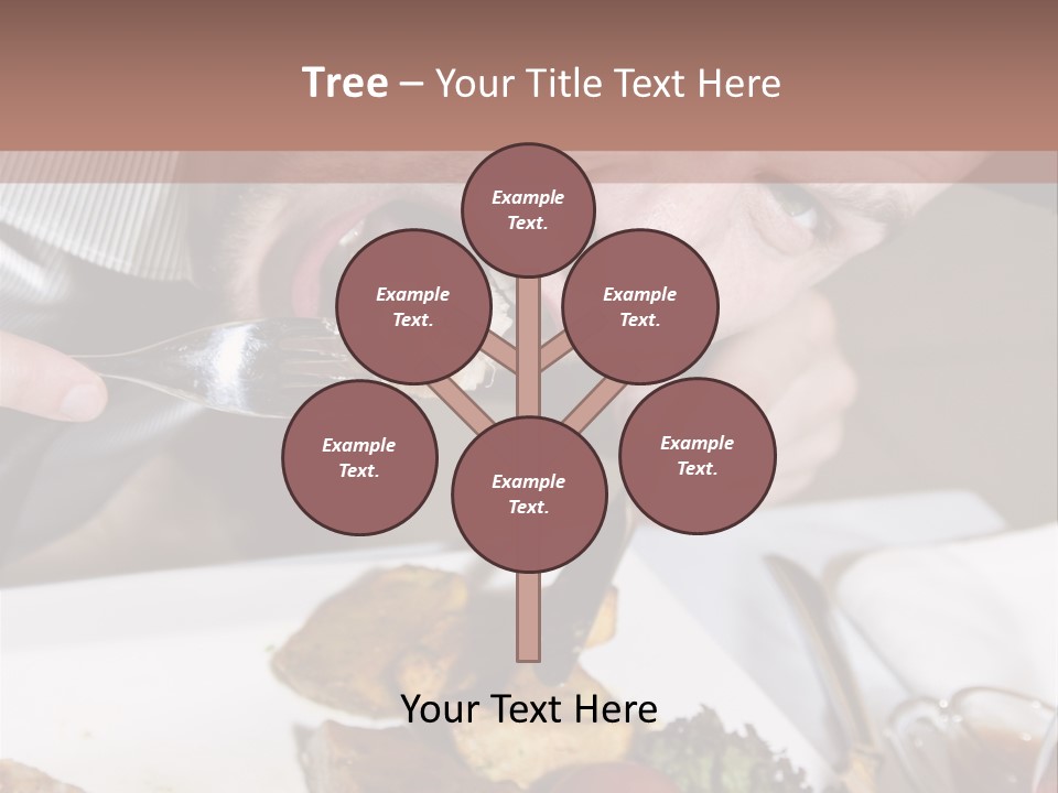 Gathering Objects Healthy PowerPoint Template