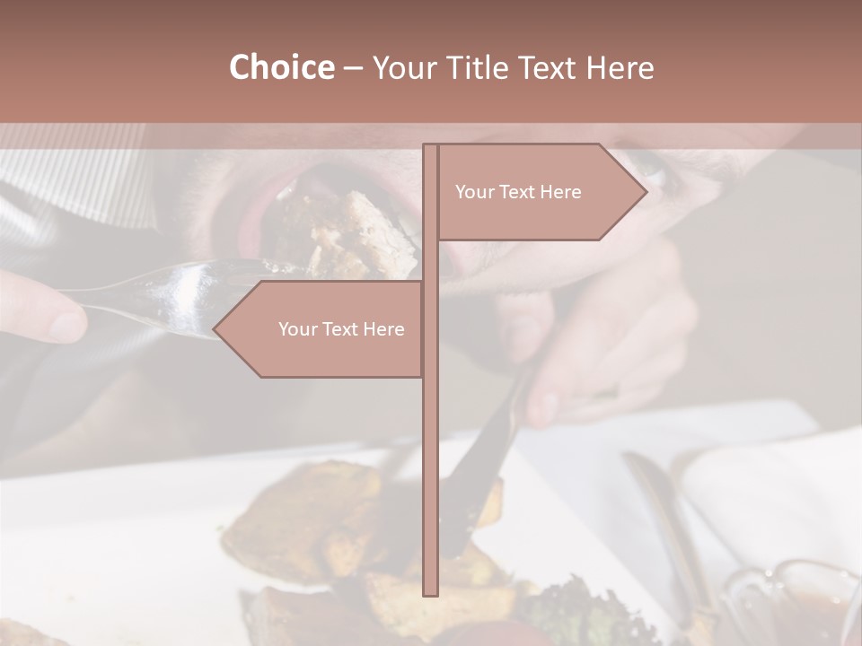 Gathering Objects Healthy PowerPoint Template