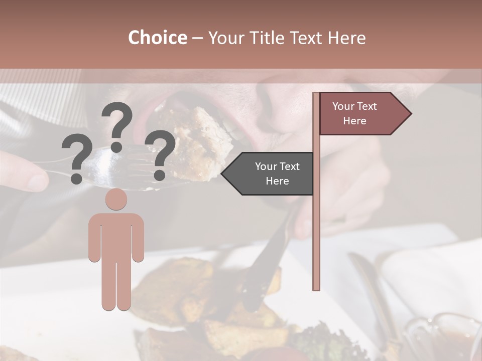 Gathering Objects Healthy PowerPoint Template