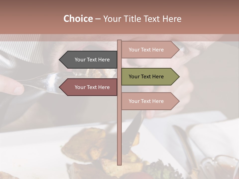 Gathering Objects Healthy PowerPoint Template